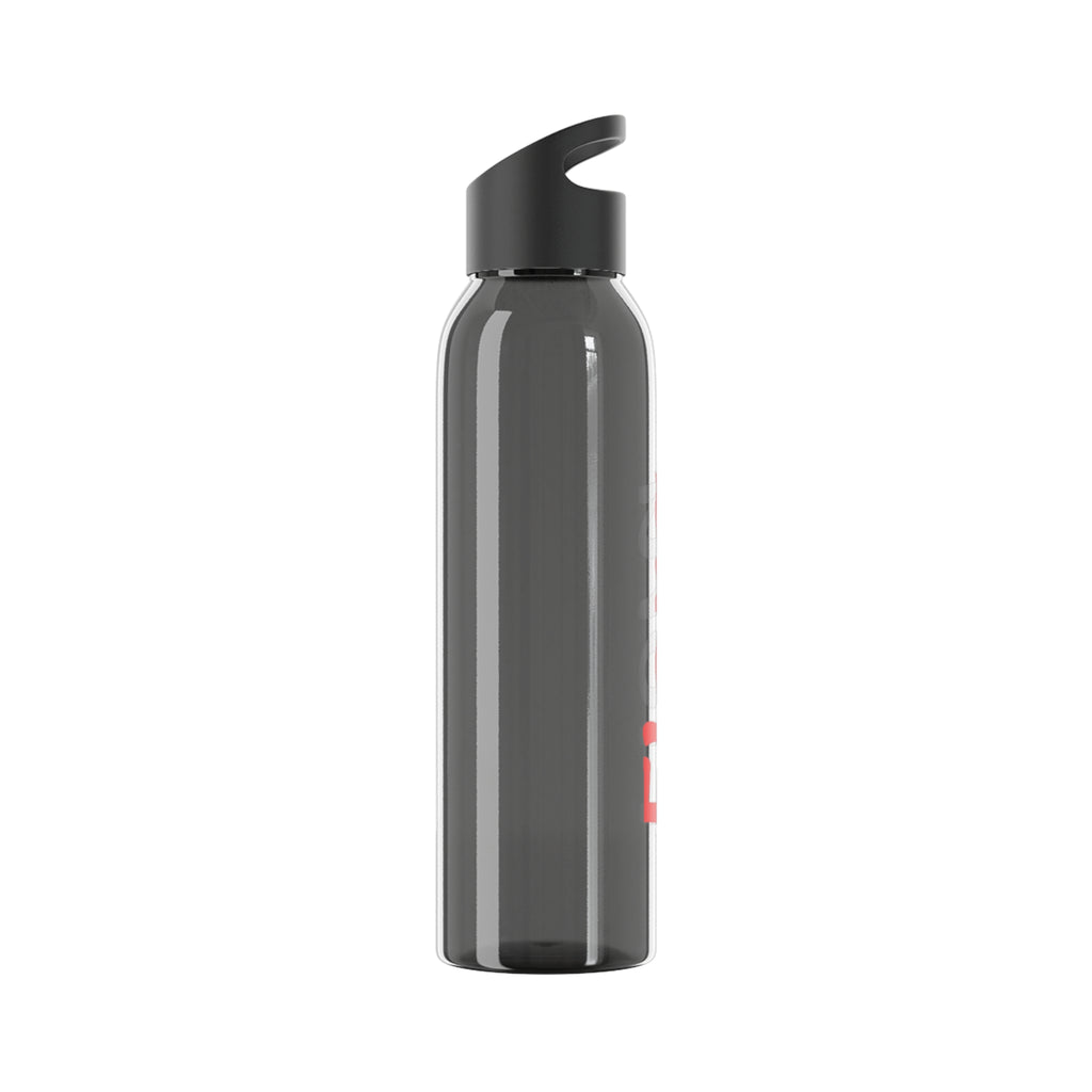 Sky Water Bottle - Minimal Clear Reusable Bottle with Subtle Script Logo