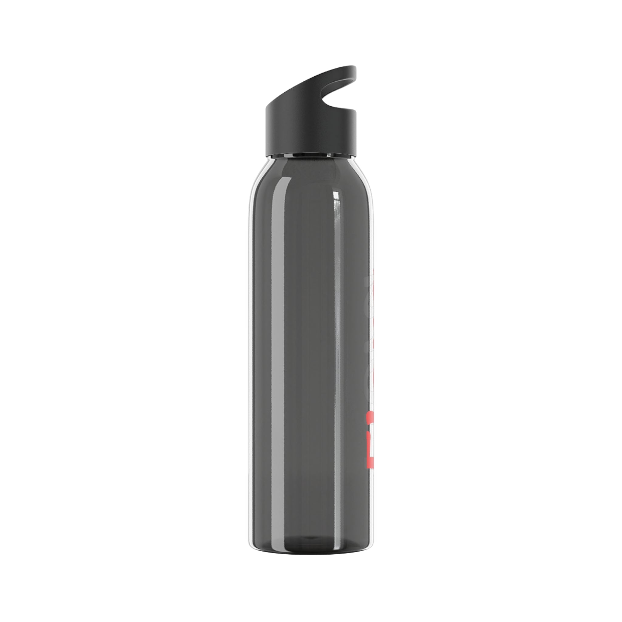 Sky Water Bottle - Minimal Clear Reusable Bottle with Subtle Script Logo