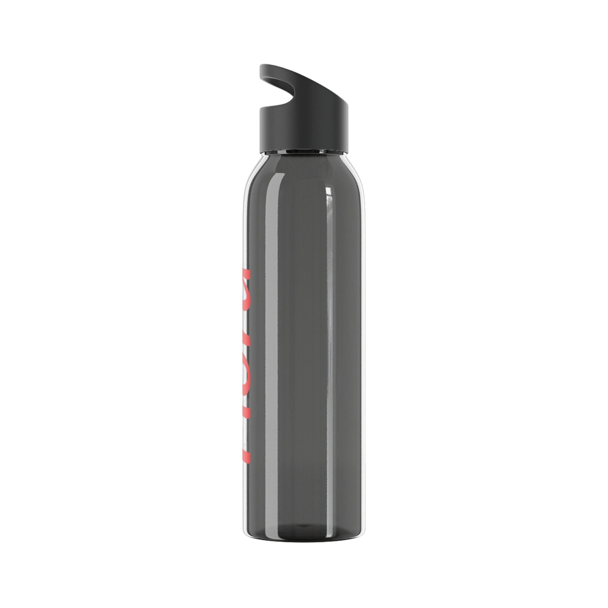 Sky Water Bottle - Minimal Clear Reusable Bottle with Subtle Script Logo
