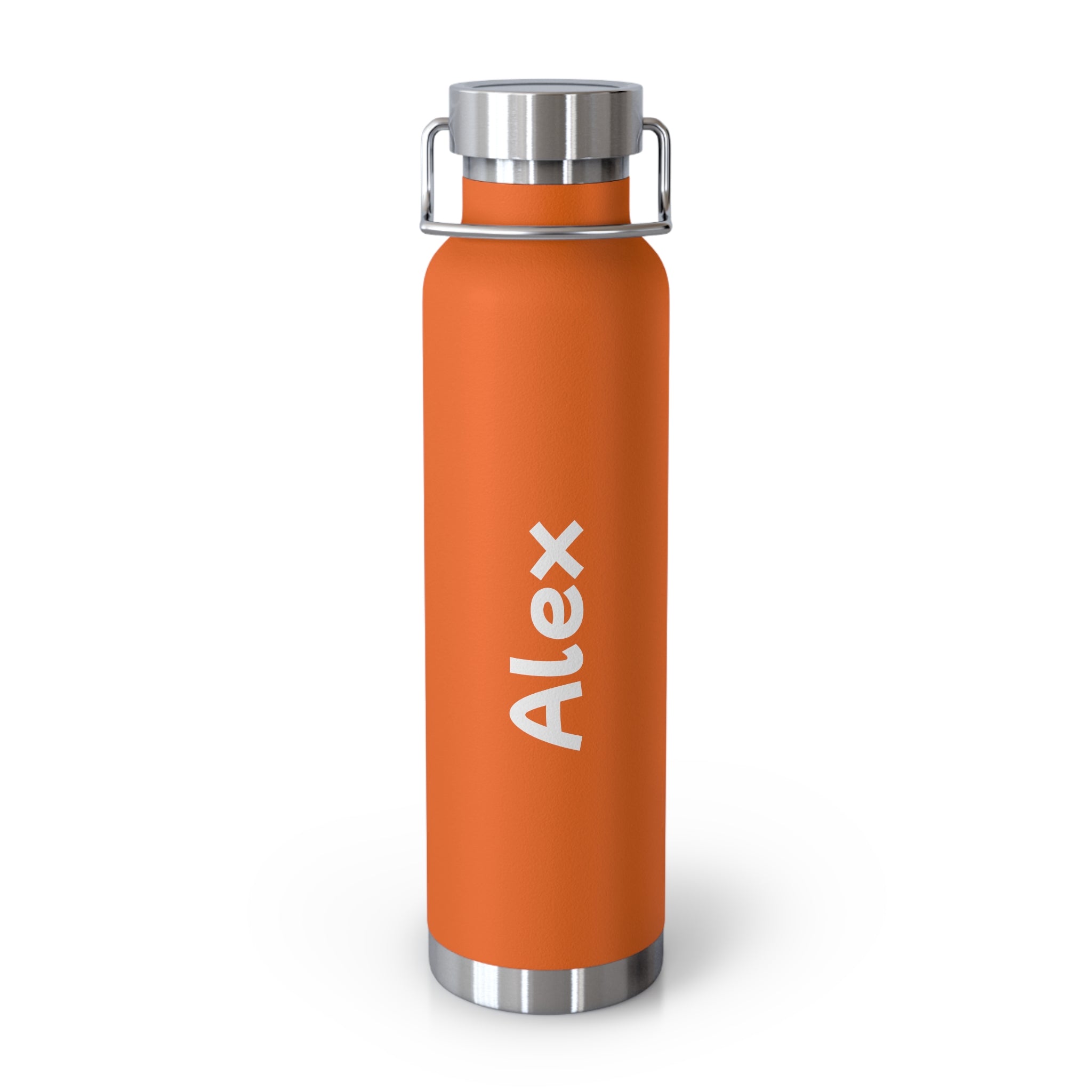 Personalized 22oz Copper Vacuum Insulated Bottle — Custom Name Stainless Steel Water Bottle