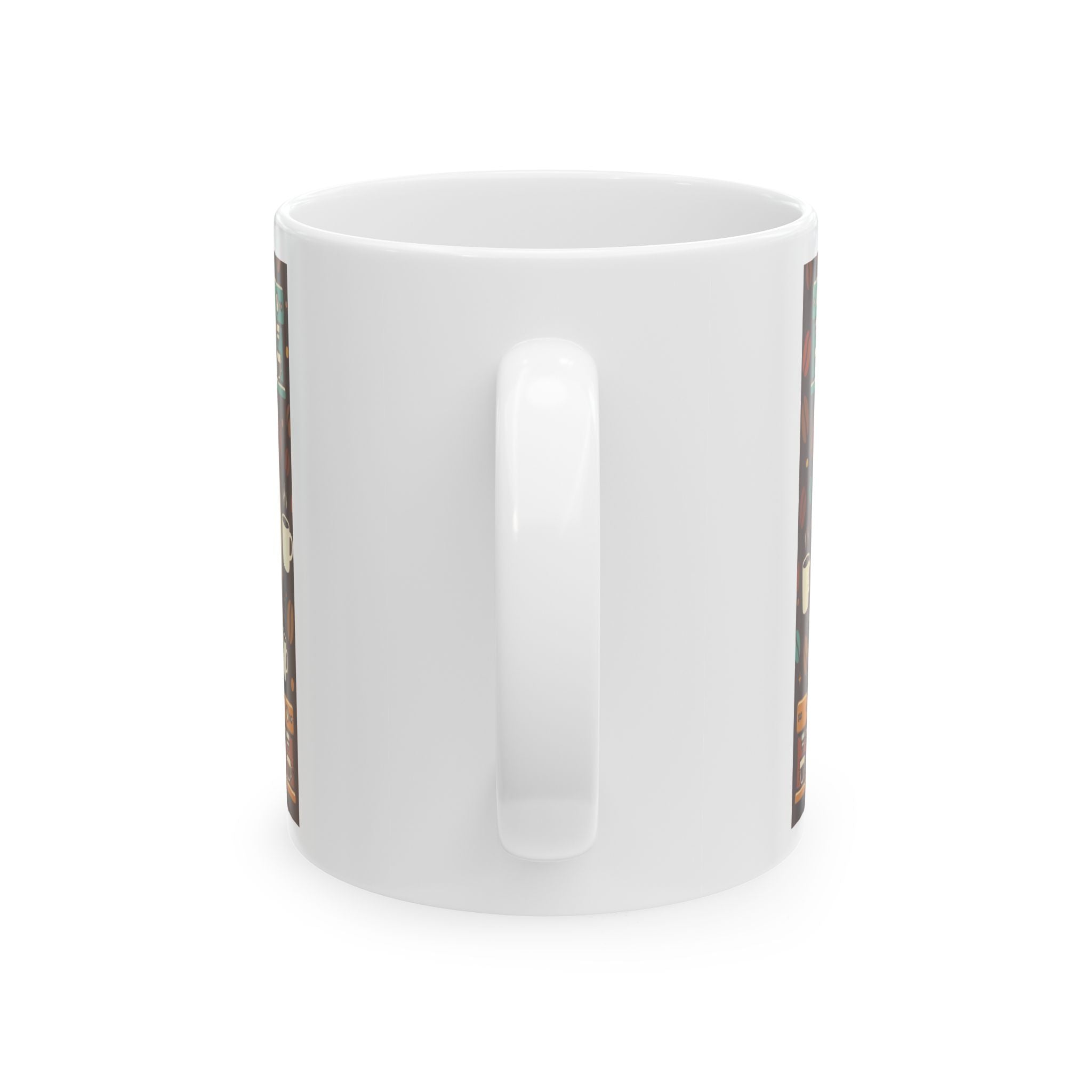 Je Bois du Café French Coffee Mug — Funny Vintage Cartoon Ceramic Coffee Cup (11oz/15oz)