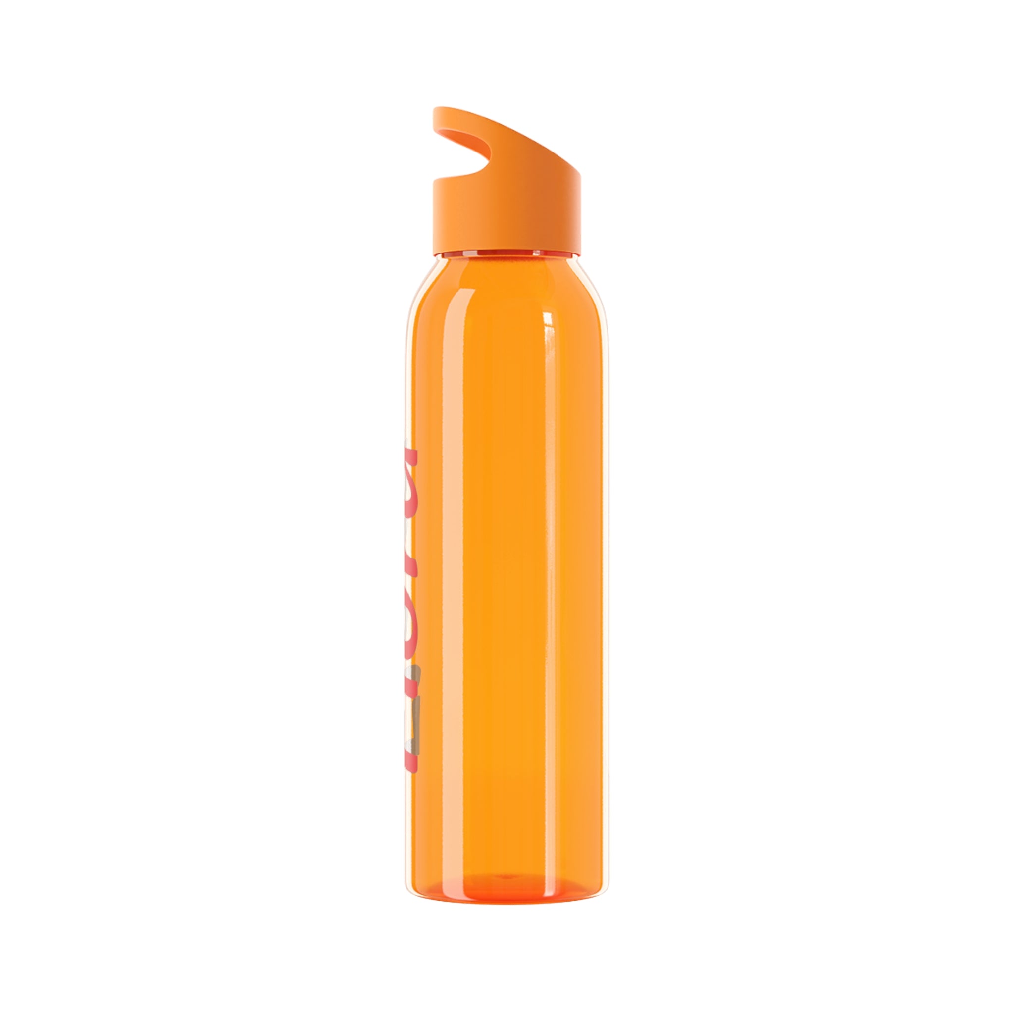Sky Water Bottle - Minimal Clear Reusable Bottle with Subtle Script Logo