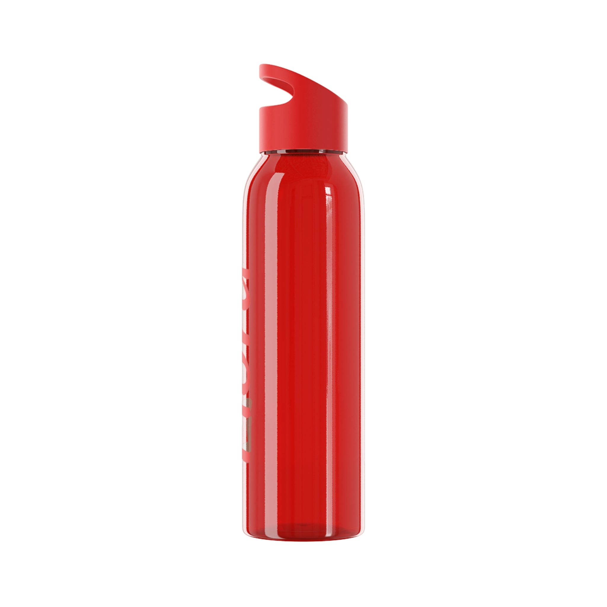 Sky Water Bottle - Minimal Clear Reusable Bottle with Subtle Script Logo